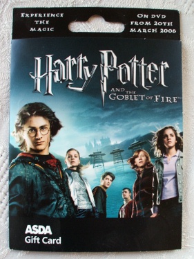 Rare Harry Potter and the Goblet of Fire Gift Card 2006