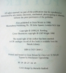 Harry Potter & the Chamber of Secrets UK 1st/25th Edition (R)